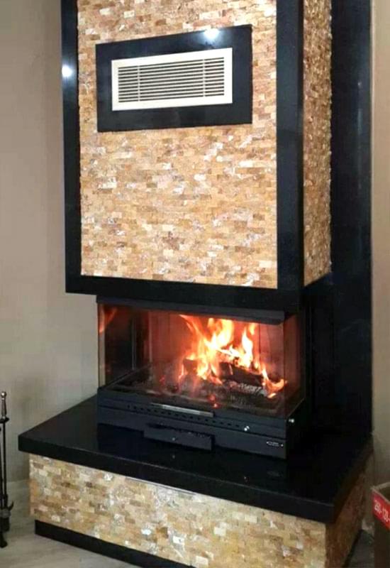 Üç Tarafı Açık Şömine Modeli : UT2