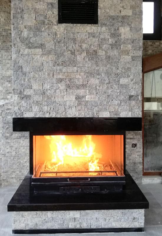 Üç Tarafı Açık Şömine Modeli : UT4